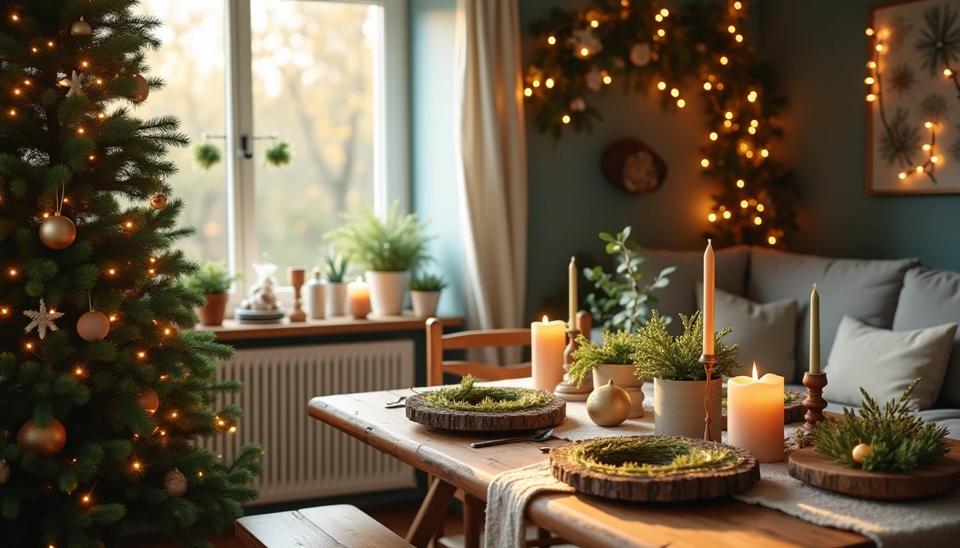 Transformer son salon avec une déco noël naturelle à faire soi-même
